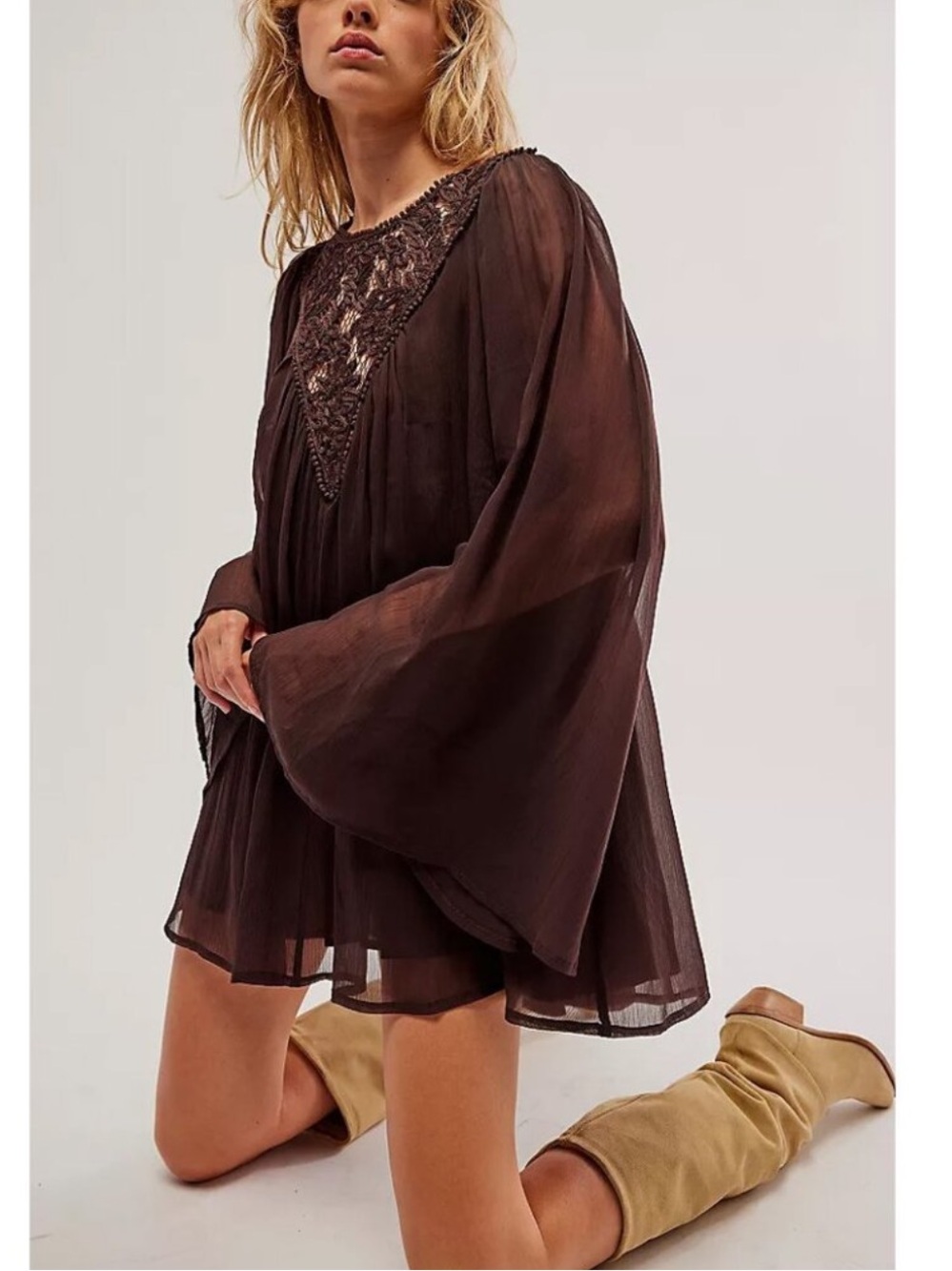 Free People Sunshine of Love Mini Dress - Picture 2 of 3